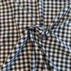 Gingham Check Baby Flannel Cotton Poly - Navy / White 1 Gingham Check Baby Flannel Cotton Poly - Navy / White -Fabrics And Fabrics Store 8156 1