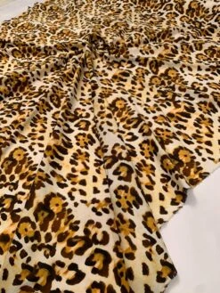 Animal Pattern Printed Cotton Poplin - Brown / Orange / Mustard / Off-White -Fabrics And Fabrics Store 8171 4