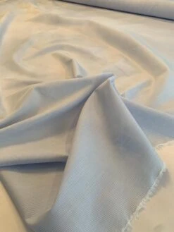 Vertical Pinstripe Yarn-Dyed Cotton Shirting - Blue / White -Fabrics And Fabrics Store 8189 8