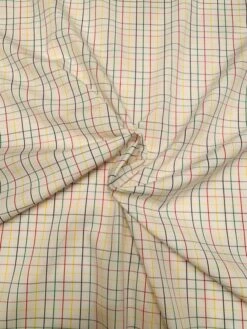 Windowpane Cotton Shirting - Multicolor