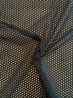 Italian Circles Embroidered Cotton Eyelet - Black