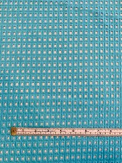 Boxy Embroidered Cotton Eyelet - Turquoise -Fabrics And Fabrics Store 8325 4