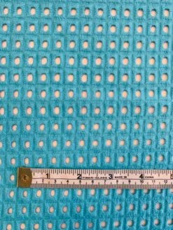 Boxy Embroidered Cotton Eyelet - Turquoise -Fabrics And Fabrics Store 8325 5