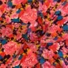 Floral Printed Silk Georgette - Pink / Red / Purple / Tangerine 1 Floral Printed Silk Georgette - Pink / Red / Purple / Tangerine -Fabrics And Fabrics Store 8351 1