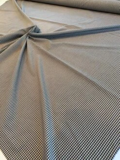 Mini Plaid Yarn-Dyed Cotton Shirting - Blue / Ivory / Red -Fabrics And Fabrics Store 8497 3