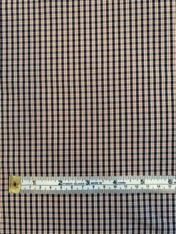 Mini Plaid Yarn-Dyed Cotton Shirting - Blue / Ivory / Red -Fabrics And Fabrics Store 8497 4