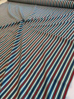 Vertical Striped Yarn-Dyed Cotton Shirting - Green / Red / Blue / White 8 Vertical Striped Yarn-Dyed Cotton Shirting - Green / Red / Blue / White -Fabrics And Fabrics Store 8498 3