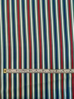 Vertical Striped Yarn-Dyed Cotton Shirting - Green / Red / Blue / White 9 Vertical Striped Yarn-Dyed Cotton Shirting - Green / Red / Blue / White -Fabrics And Fabrics Store 8498 4