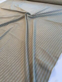 Vertical Striped Fine Seersucker Cotton Shirting - Tan / Brown / Grey -Fabrics And Fabrics Store 8504 3