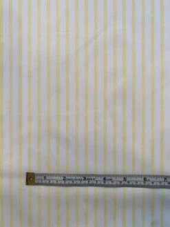 Japanese Vertical Striped Cotton Shirting - Yellow / White -Fabrics And Fabrics Store 8521 4