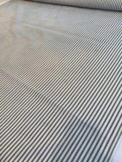 Vertical Striped Cotton Twill - Blue / White -Fabrics And Fabrics Store 8532 5