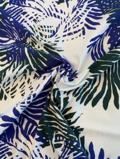 Large Tropical Leaf Printed Stretch Cotton Pique - Spruce Green / Royal Blue / White 11 Large Tropical Leaf Printed Stretch Cotton Pique - Spruce Green / Royal Blue / White -Fabrics And Fabrics Store 8545 3 1df7f1fe de6f 4daf 8930 a0b8df40e1e8
