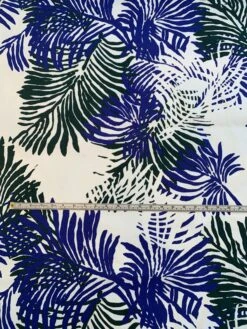 Large Tropical Leaf Printed Stretch Cotton Pique - Spruce Green / Royal Blue / White 13 Large Tropical Leaf Printed Stretch Cotton Pique - Spruce Green / Royal Blue / White -Fabrics And Fabrics Store 8545 5 359de017 08f3 4477 a7e8 d261279851b7