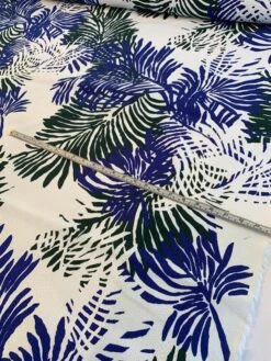 Large Tropical Leaf Printed Stretch Cotton Pique - Spruce Green / Royal Blue / White 15 Large Tropical Leaf Printed Stretch Cotton Pique - Spruce Green / Royal Blue / White -Fabrics And Fabrics Store 8545 7 5c674ab5 8868 41d0 8cc2 1805431da67c