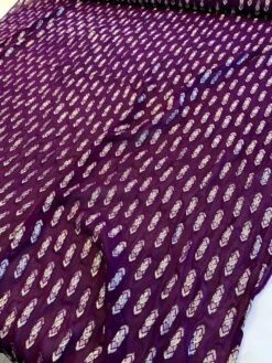 Geometric Clip Lurex Shape On Rayon Chiffon - Purple / Silver 11 Geometric Clip Lurex Shape On Rayon Chiffon - Purple / Silver -Fabrics And Fabrics Store 8941 4