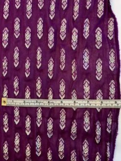 Geometric Clip Lurex Shape On Rayon Chiffon - Purple / Silver 13 Geometric Clip Lurex Shape On Rayon Chiffon - Purple / Silver -Fabrics And Fabrics Store 8941 6