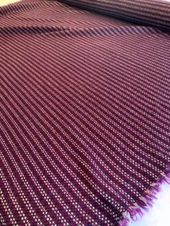 Italian Woven Striped Virgin Wool Blend Tweed - Grape Purple / Periwinkle / Black 12 Italian Woven Striped Virgin Wool Blend Tweed - Grape Purple / Periwinkle / Black -Fabrics And Fabrics Store 9039 0843