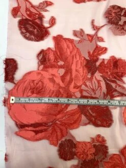 Italian Lela Rose Oversize Floral Fil Coupé Organza - Peony / Pink / Red / White 19 Italian Lela Rose Oversize Floral Fil Coupé Organza - Peony / Pink / Red / White -Fabrics And Fabrics Store 9155 7