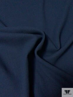 Italian Double Faced Wool Crepe With Stretch - Navy -Fabrics And Fabrics Store 9181 2