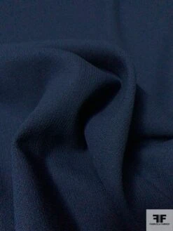 Italian Double Faced Wool Crepe With Stretch - Navy -Fabrics And Fabrics Store 9181 3