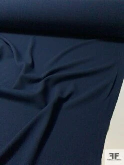 Italian Double Faced Wool Crepe With Stretch - Navy -Fabrics And Fabrics Store 9181 4