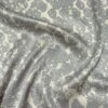Abstract Printed Silk Charmeuse With Lurex Thread Detailing - Grey / Cream / Silver 1 Abstract Printed Silk Charmeuse With Lurex Thread Detailing - Grey / Cream / Silver -Fabrics And Fabrics Store 9361 5