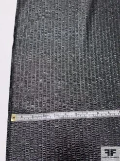 Made In France Textured Lamé - Gunmetal Grey -Fabrics And Fabrics Store 9378 6