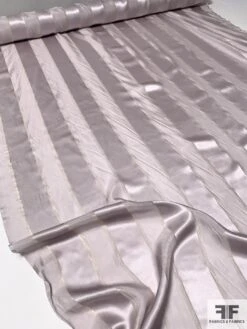 Satin Striped Silk Chiffon With Fine Gold Lurex Stripes - Dusty Purple / Gold 13 Satin Striped Silk Chiffon With Fine Gold Lurex Stripes - Dusty Purple / Gold -Fabrics And Fabrics Store 9405 6