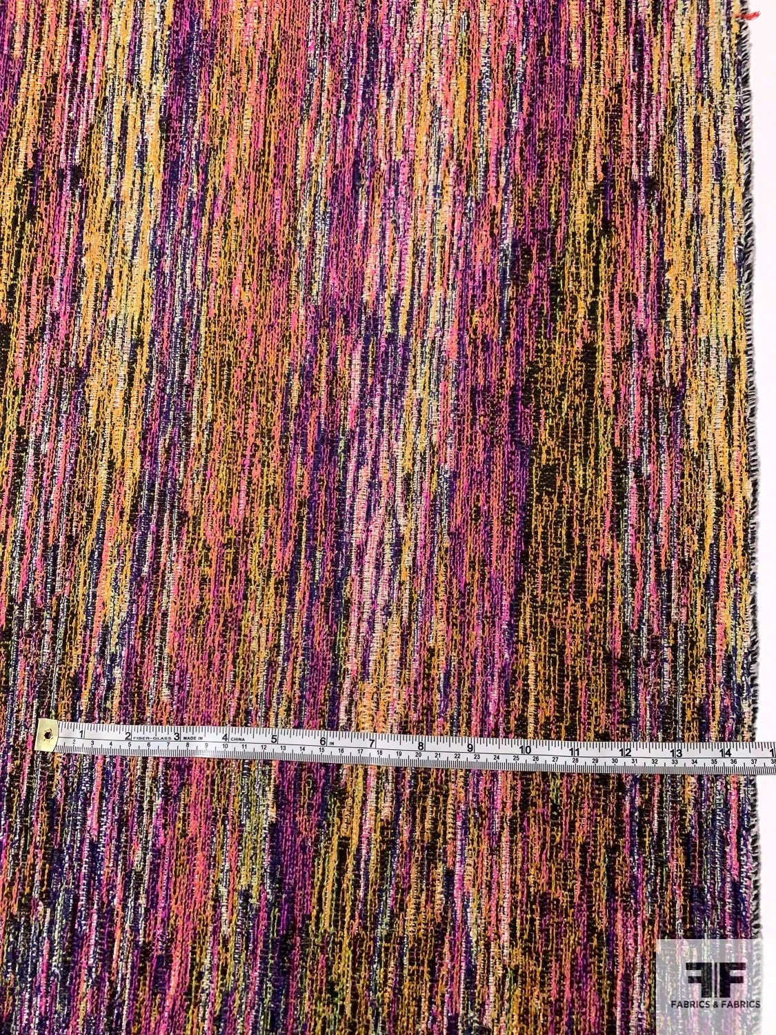 Italian Tightly Woven Novelty Virgin Wool Blend - Multicolor / Magenta 8 Italian Tightly Woven Novelty Virgin Wool Blend - Multicolor / Magenta - Image 6
