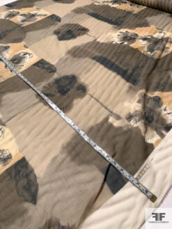 Italian Abstract Painterly Collage Fine Virgin Wool Challis - Earth 14 Italian Abstract Painterly Collage Fine Virgin Wool Challis - Earth -Fabrics And Fabrics Store 9474 5