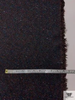 Made In England Wool And Lurex Tweed - Deep Teal / Dark Bordeaux 14 Made In England Wool And Lurex Tweed - Deep Teal / Dark Bordeaux -Fabrics And Fabrics Store 9483 6