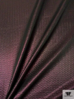 Chevron Brocade-Like Lamé - Metallic Plum -Fabrics And Fabrics Store 9609 2