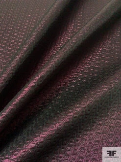 Chevron Brocade-Like Lamé - Metallic Plum -Fabrics And Fabrics Store 9609 3