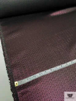 Chevron Brocade-Like Lamé - Metallic Plum -Fabrics And Fabrics Store 9609 6