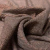 Italian Wool Blend Gauze With Lurex - Dark Taupe / Copper / Rose Gold