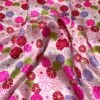 Daisy Graphic Printed Silk Charmeuse - Hot Pink / Red / Lime Green / Pink 1 Daisy Graphic Printed Silk Charmeuse - Hot Pink / Red / Lime Green / Pink -Fabrics And Fabrics Store 9719 1
