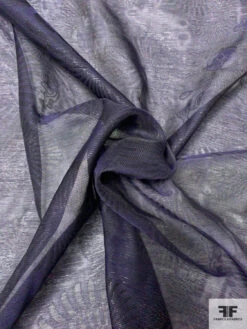 Italian Jacquard Sun Medallion 2-Ply Viscose Blend Chiffon With Lurex - Eggplant Purple 10 Italian Jacquard Sun Medallion 2-Ply Viscose Blend Chiffon With Lurex - Eggplant Purple -Fabrics And Fabrics Store 9757 2