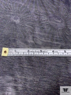 Italian Jacquard Sun Medallion 2-Ply Viscose Blend Chiffon With Lurex - Eggplant Purple 12 Italian Jacquard Sun Medallion 2-Ply Viscose Blend Chiffon With Lurex - Eggplant Purple -Fabrics And Fabrics Store 9757 5