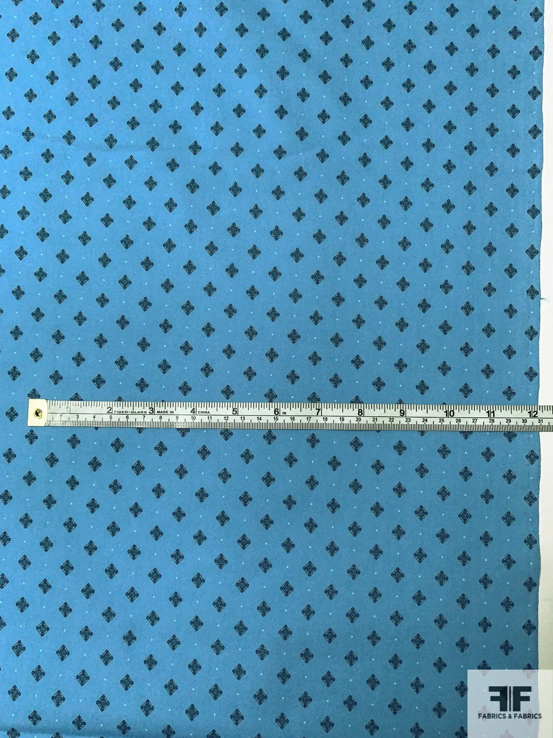 Japanese Fine Geometric Printed Cotton Broadcloth - Canyon Blue 6 Japanese Fine Geometric Printed Cotton Broadcloth - Canyon Blue - Image 4