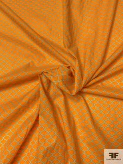 Italian Quatrefoil Printed Cotton Batiste - Orange / Mint 10 Italian Quatrefoil Printed Cotton Batiste - Orange / Mint -Fabrics And Fabrics Store 9892 2 0f86b54d 9d53 4b2a 94a8 2dd84421de32