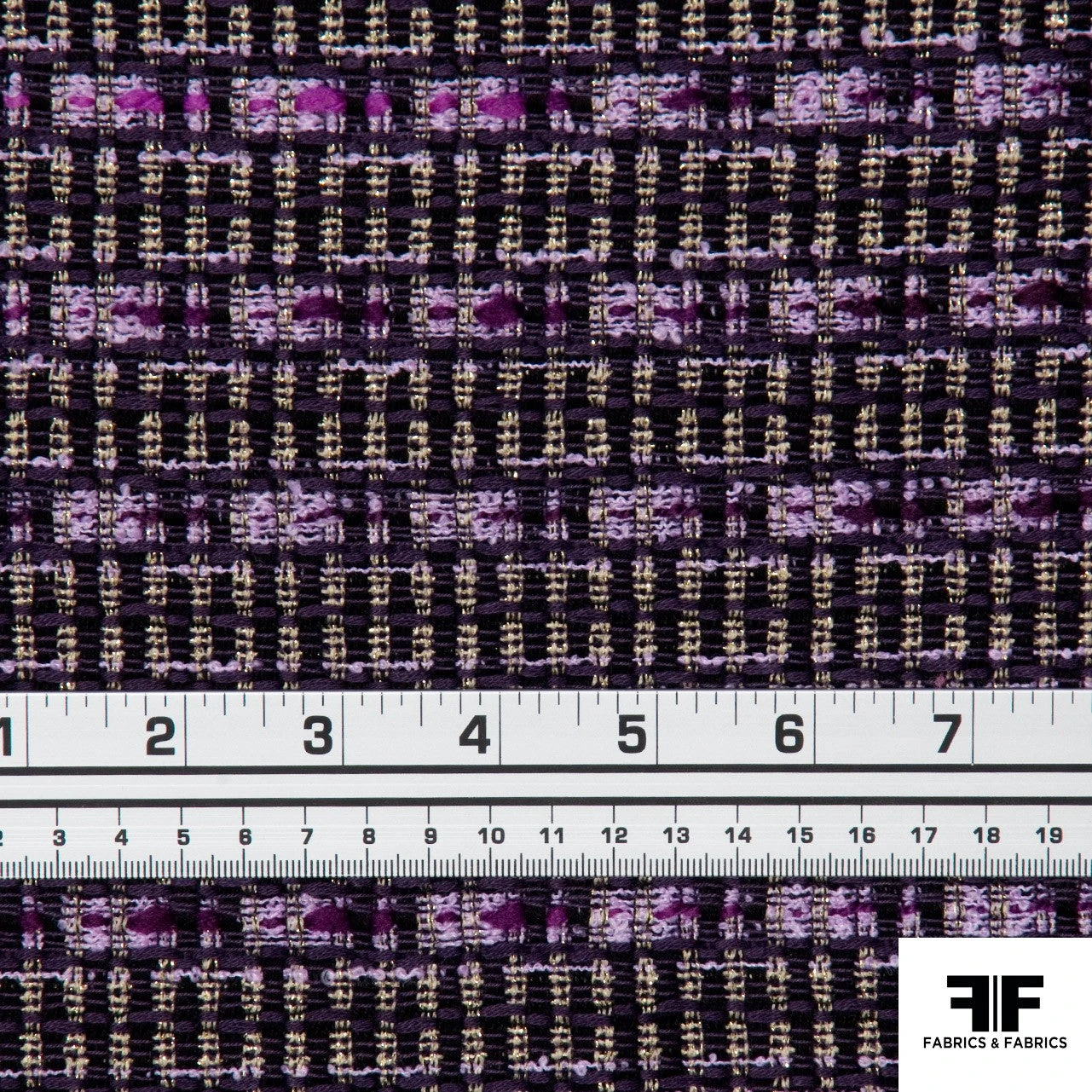 Geometric Wool Tweed - Purple 7 Geometric Wool Tweed - Purple - Image 5