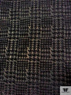 Glen Plaid Metallic Brocade - Black / Gold 13 Glen Plaid Metallic Brocade - Black / Gold -Fabrics And Fabrics Store BMB5564 4