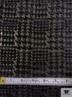 Glen Plaid Metallic Brocade - Black / Gold 14 Glen Plaid Metallic Brocade - Black / Gold -Fabrics And Fabrics Store BMB5564 5
