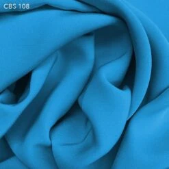 Silk Crepe Back Satin - Dynamic Blue
