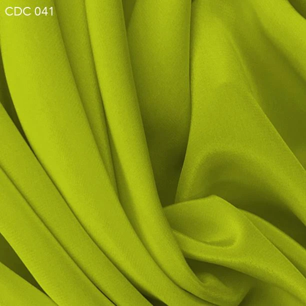 Silk Crepe De Chine - Acid Lime 3 Silk Crepe De Chine - Acid Lime