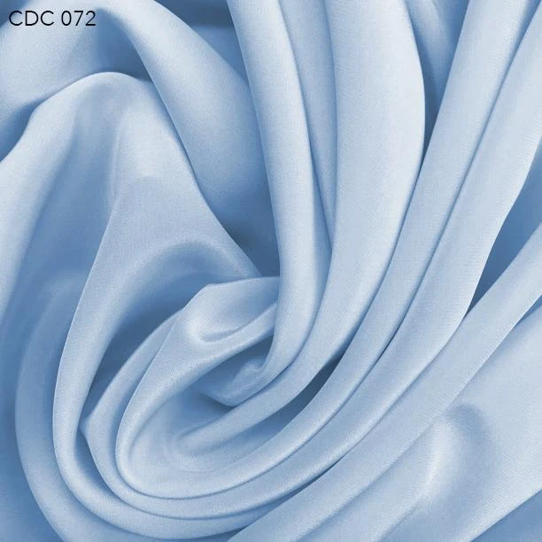 Silk Crepe De Chine - Misty Blue 3 Silk Crepe De Chine - Misty Blue