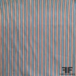 Striped Cotton Shirting - Red/White/Blue