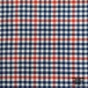 Gingham Cotton Shirting - Blue/Red/White