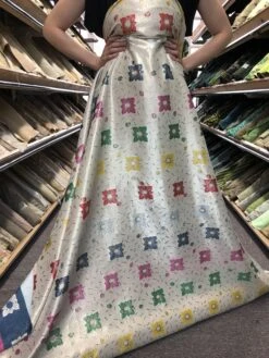 Italian Metallic Floral Lamé Brocade- Multicolor