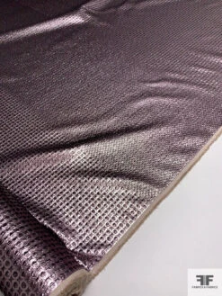Geometric Lamé Brocade Panel - Metallic Dusty Mauve 16 Geometric Lamé Brocade Panel - Metallic Dusty Mauve -Fabrics And Fabrics Store LMS5144 6